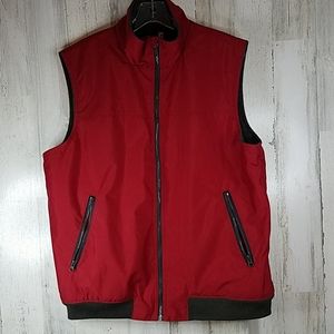 CHAPS VEST, MENS, RED SIZE IS L/G